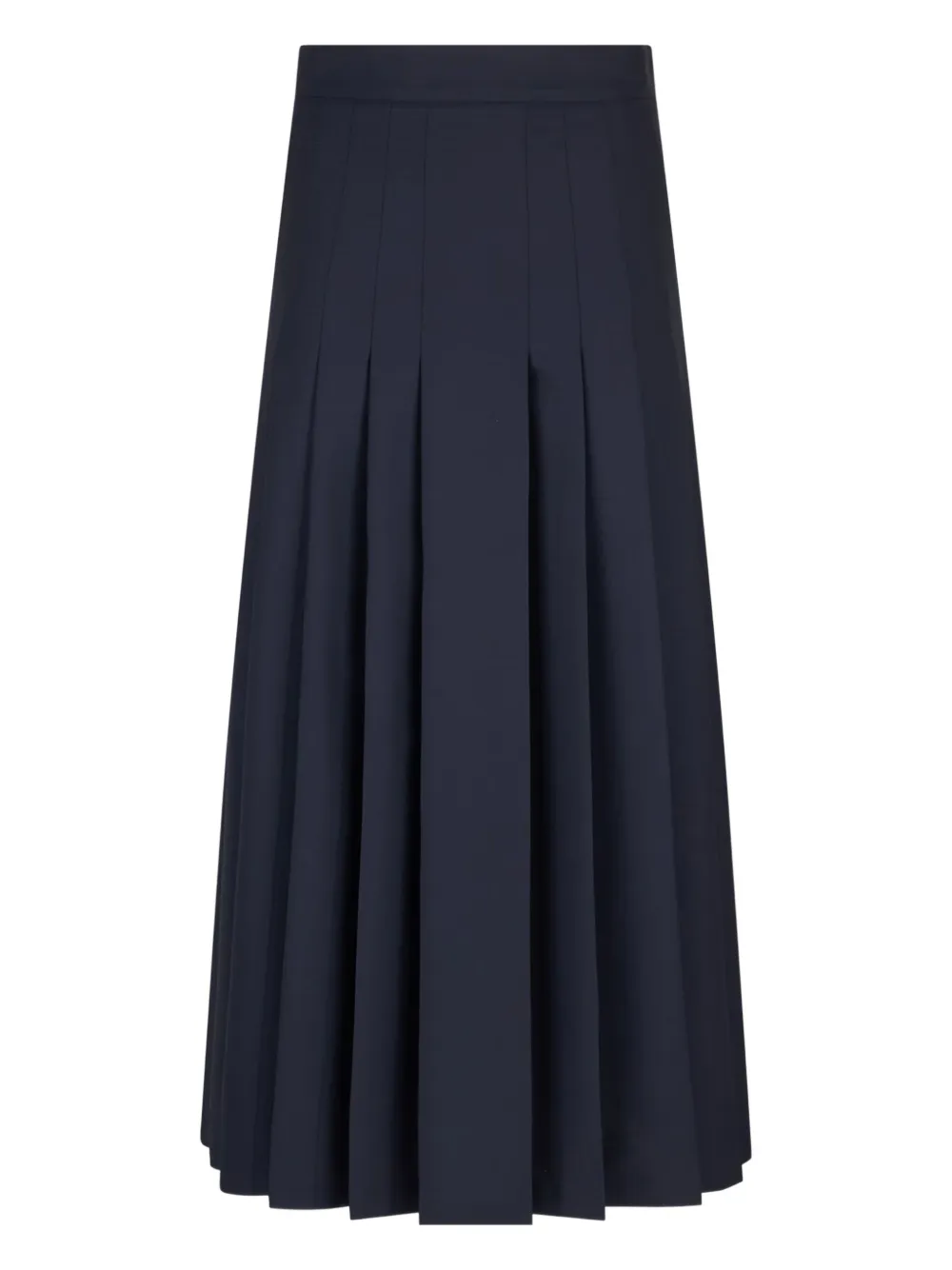 Boglioli pleated wool midi skirt | Blue | Image 1