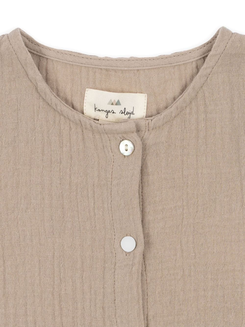Shop Konges Sløjd Olive Organic Cotton Shirt In Brown
