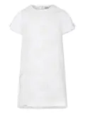 Simonetta floral-appliquéd dress - White