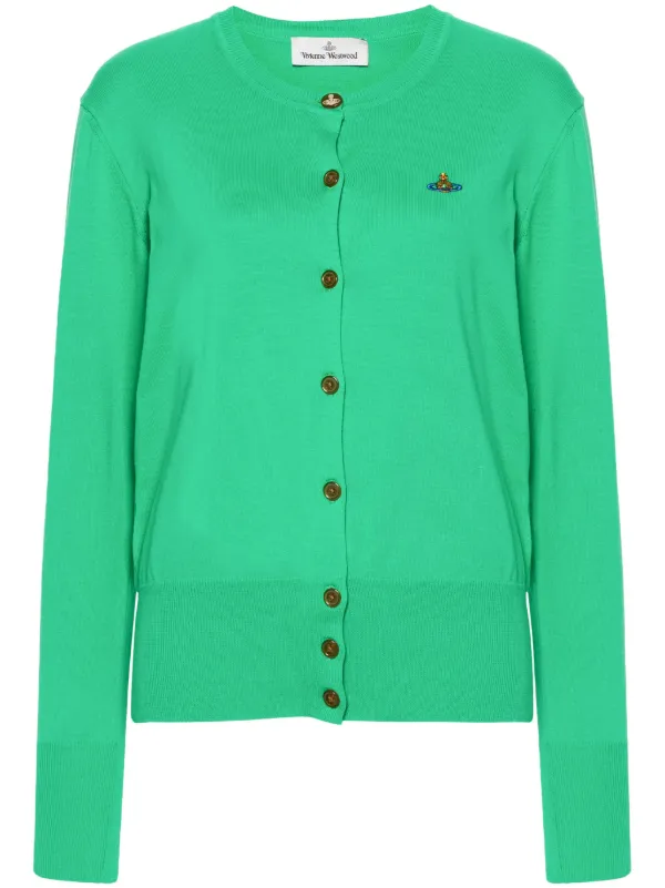 Vivienne Westwood Bea Cotton Cardigan Green FARFETCH ZA