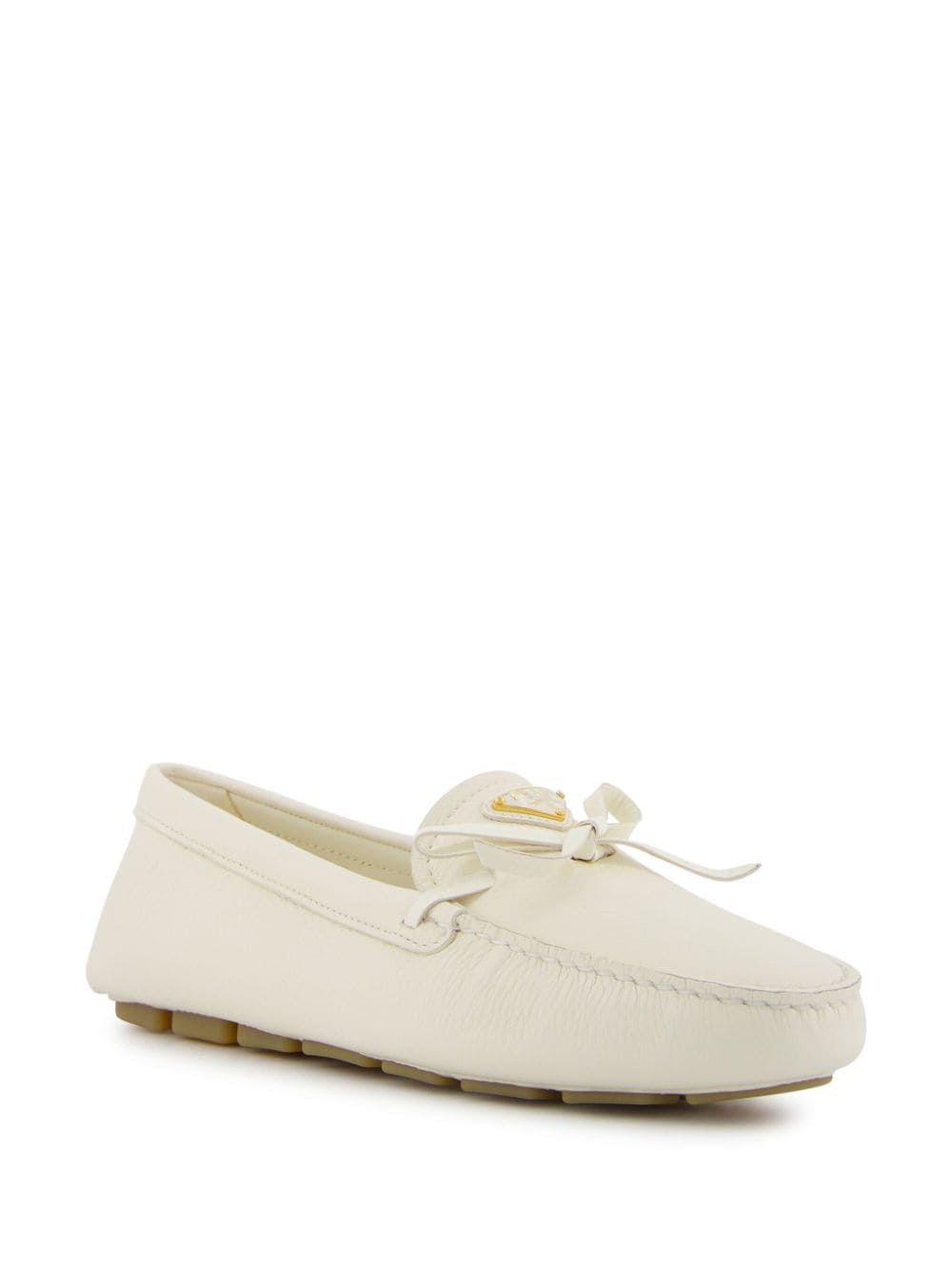 Prada Leren loafers Beige