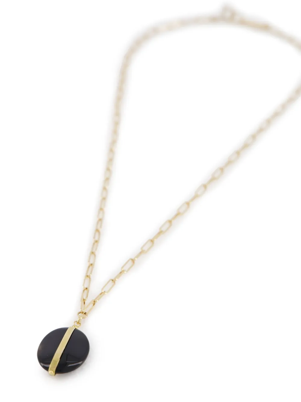 Shop Isabel Marant Gemstone-pendant Chain Necklace In Gold