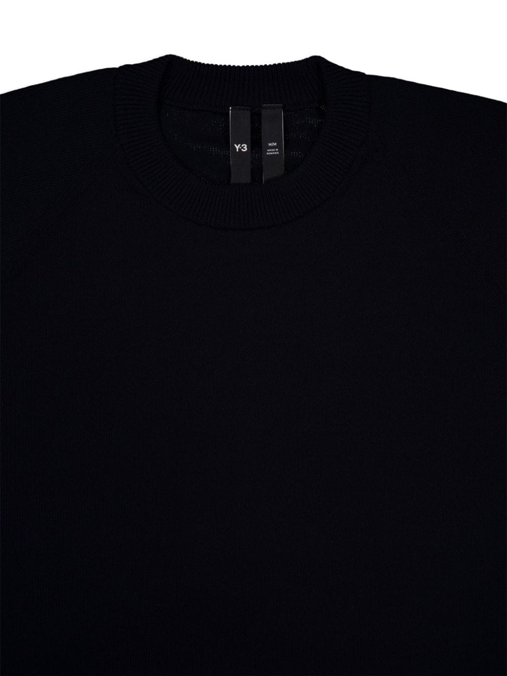 Shop Y-3 Logo Knitted Sweatshirt In Black