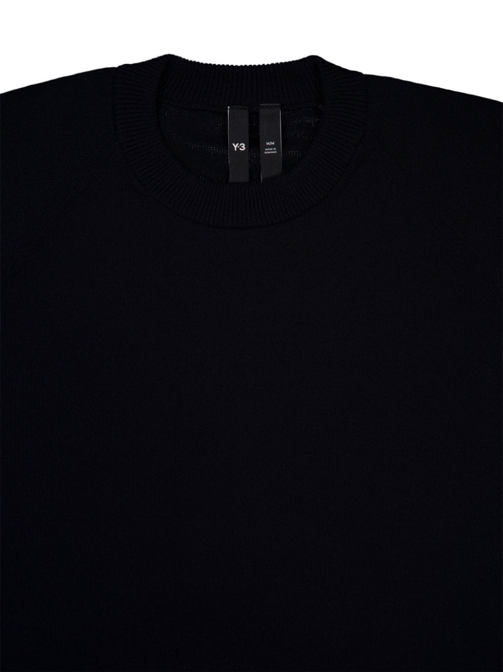 Y-3 Gebreide sweater met logo Zwart