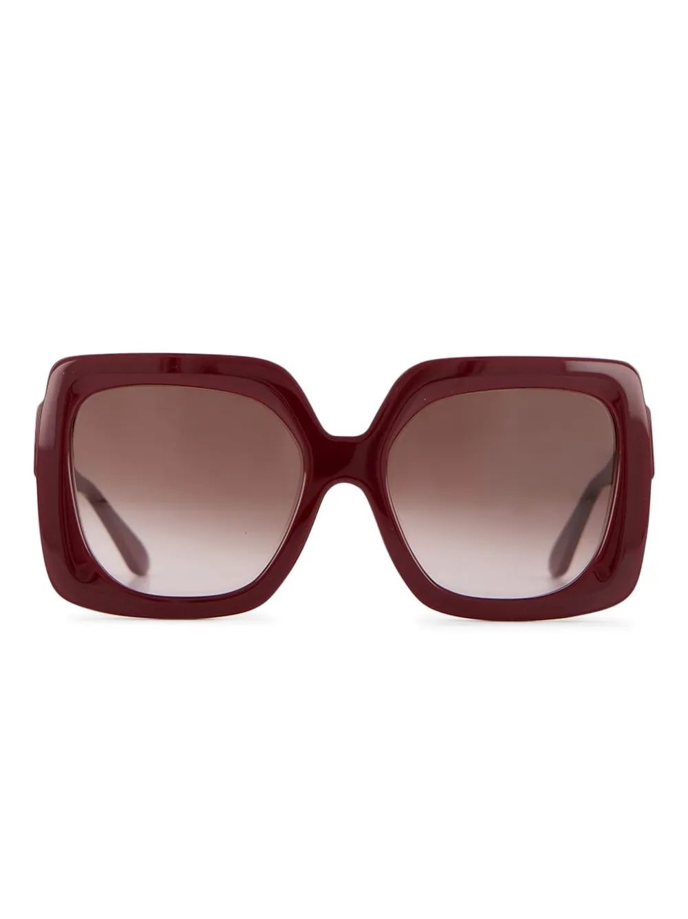 Emmanuelle Khanh Occhiali da sole squadrati - Rosso