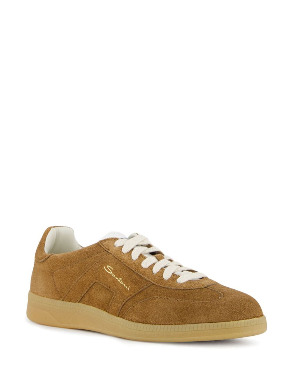 Shop Santoni Dbs Oly Sneakers In Brown