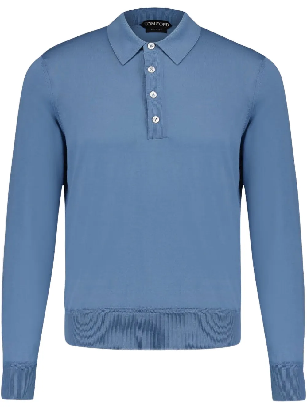 TOM FORD Poloshirt met lange mouwen Blauw