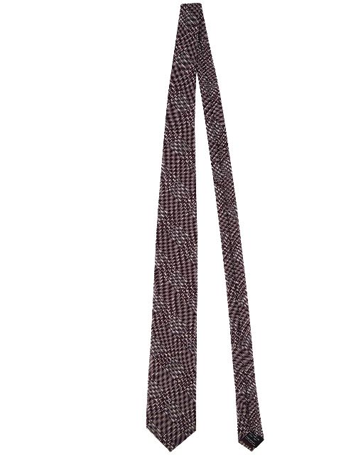 TOM FORD plaid-check silk tie Men