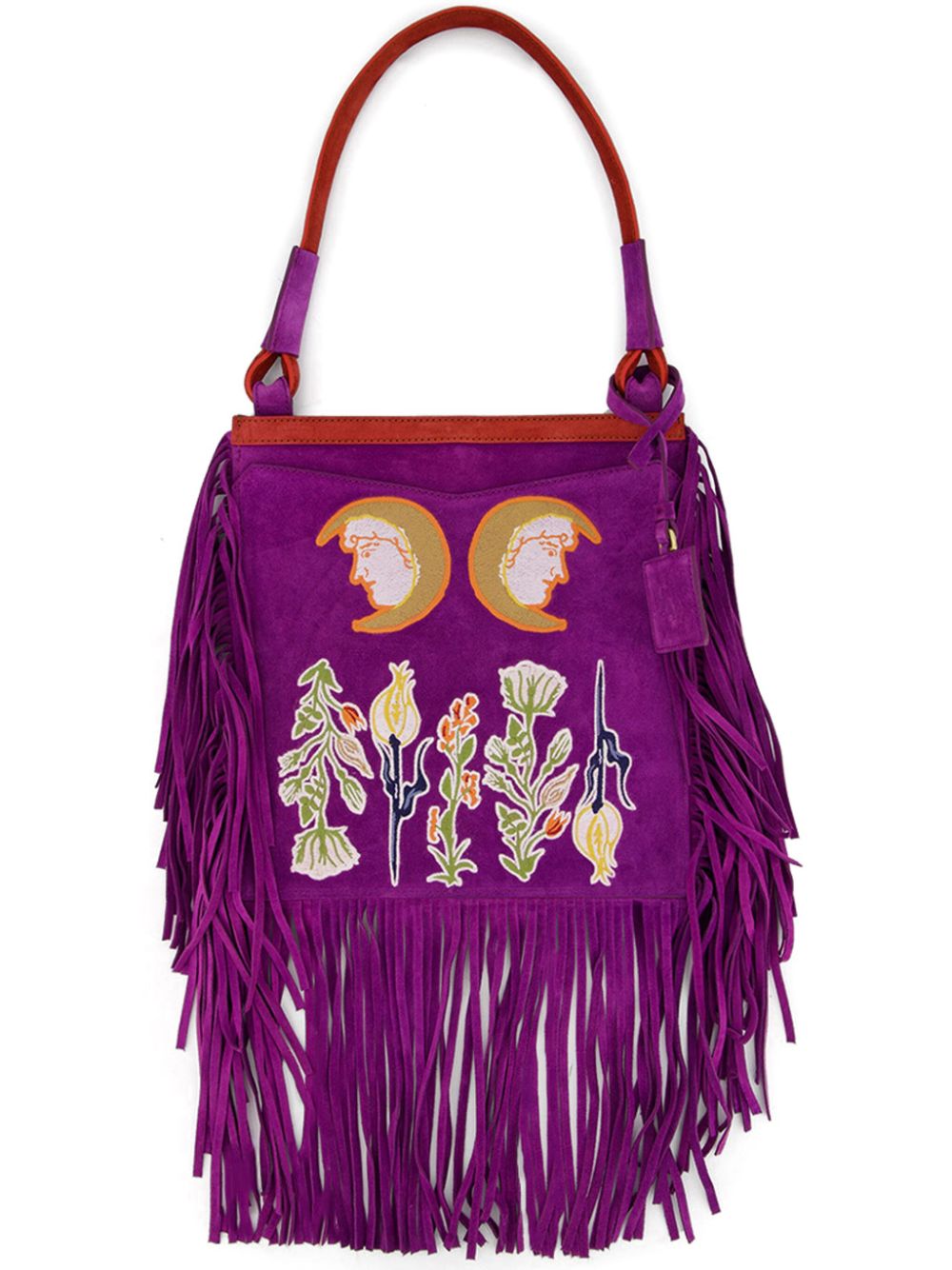 fringed shoulder bag