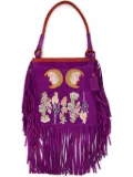 PAULA fringed shoulder bag - Purple