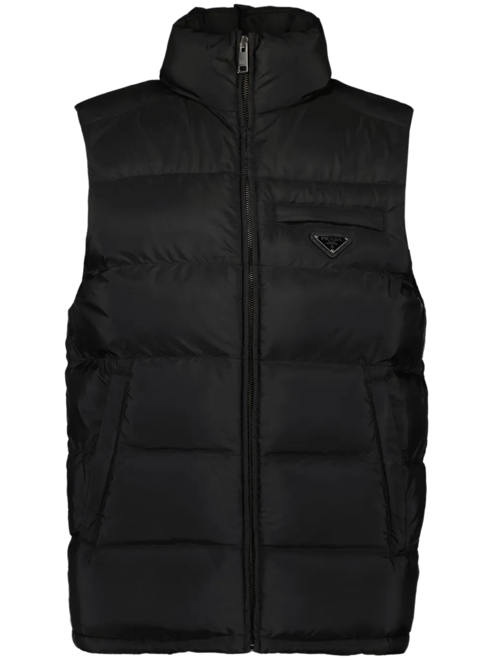 Prada Gesteppte Re-Nylon Weste | Schwarz | Image 1