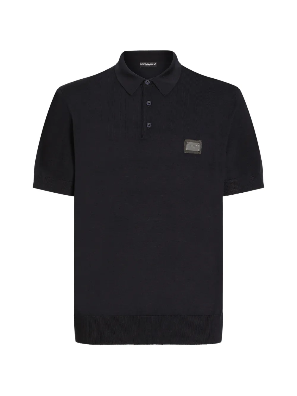 Dolce & Gabbana Wollen poloshirt Blauw
