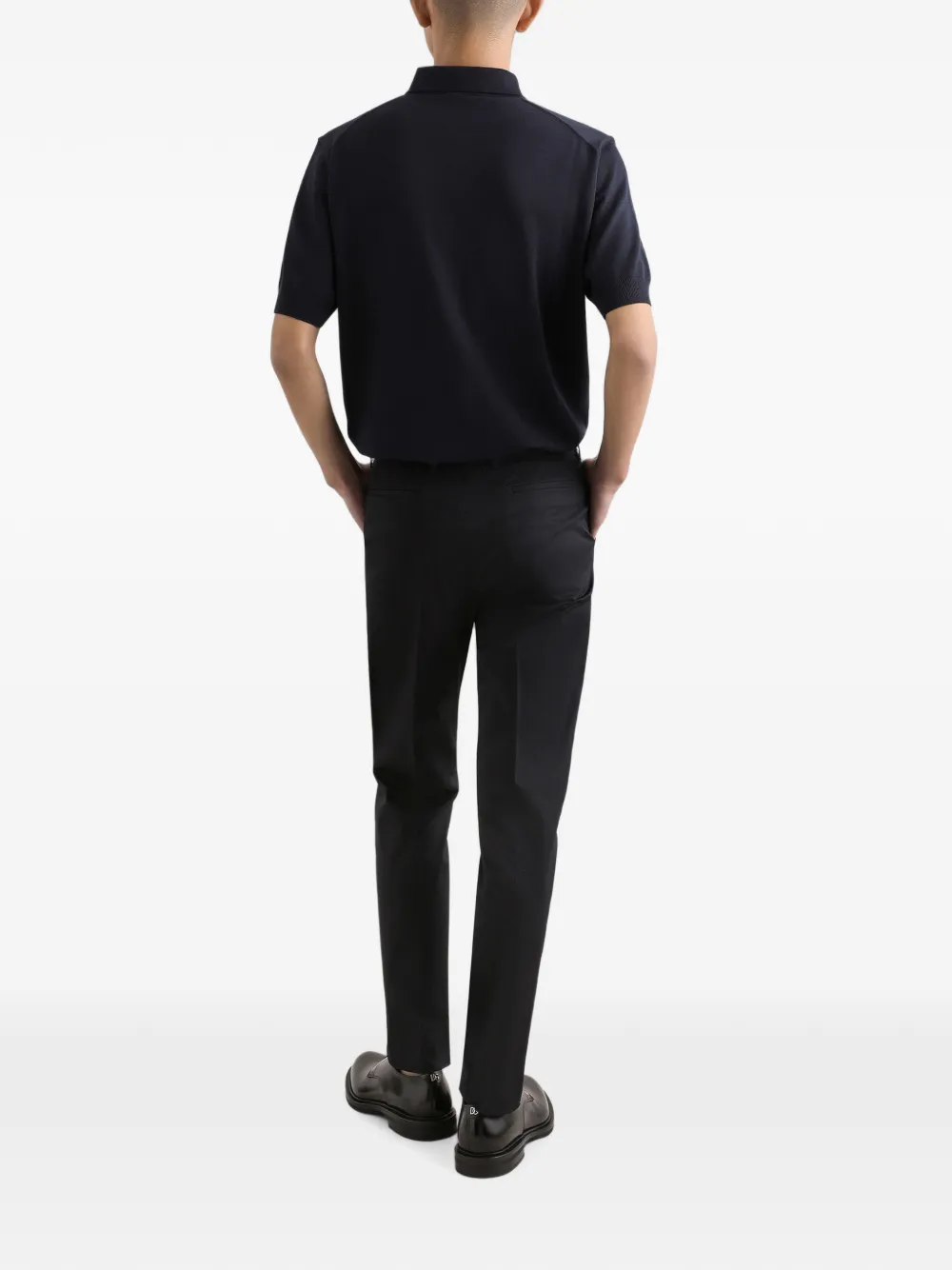 Dolce & Gabbana Wollen poloshirt Blauw