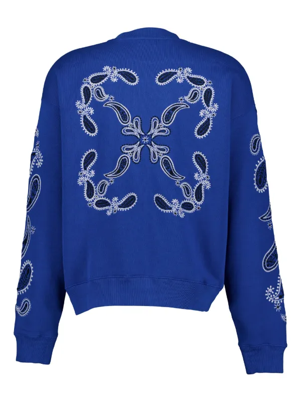 限定お買い得商品 Arrow Bandana Off-White Skate Blue | Sweatshirt Cotton トップス
