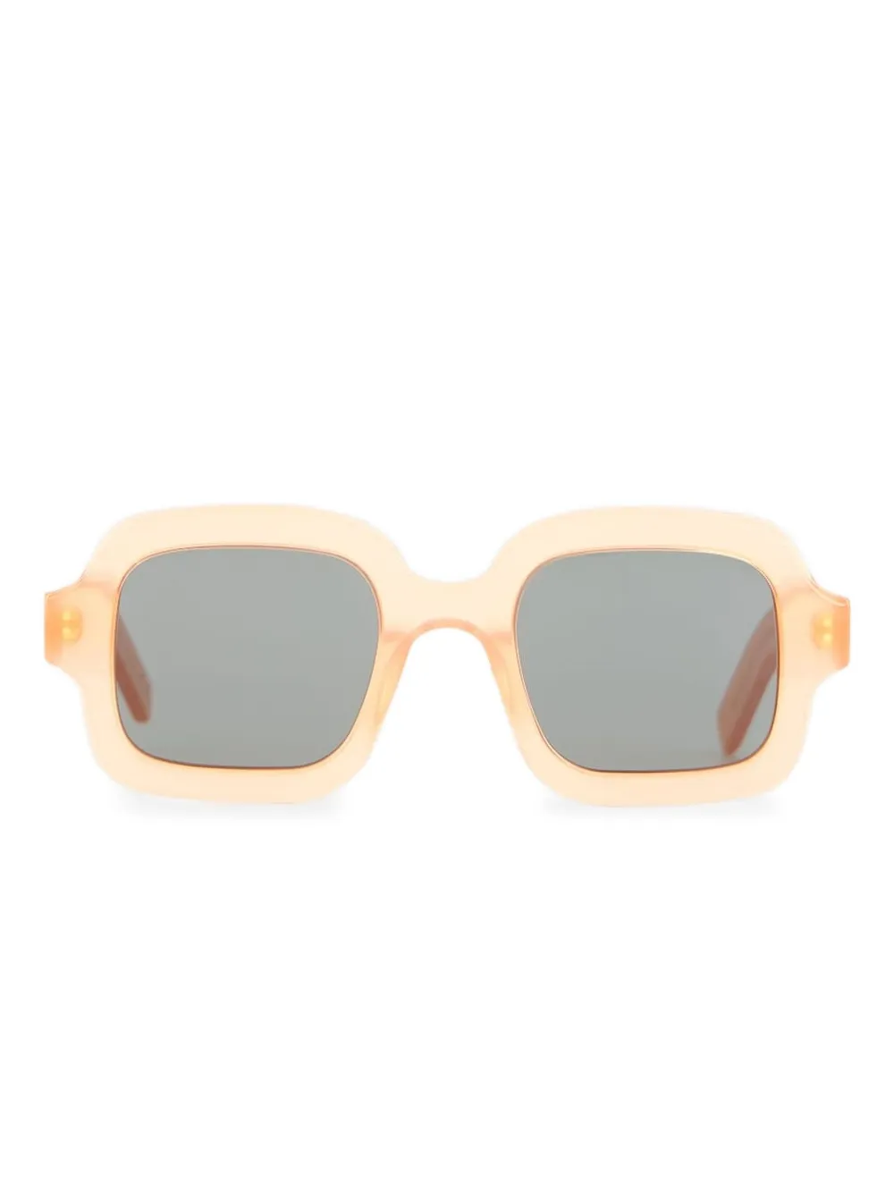 Retrosuperfuture Zonnebril met vierkant montuur Beige
