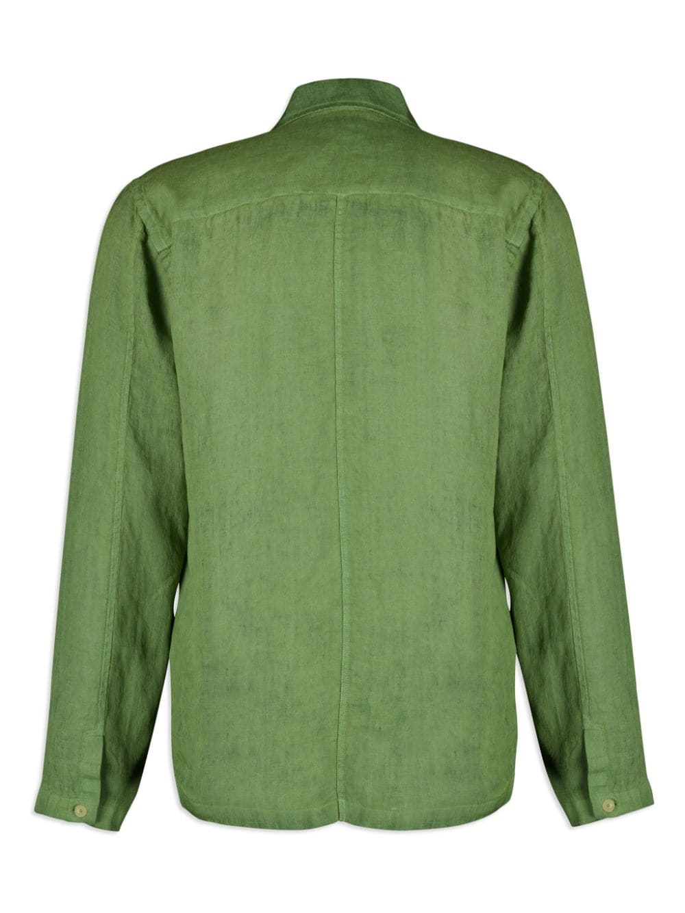 120% Lino long-sleeve linen shirt - Groen