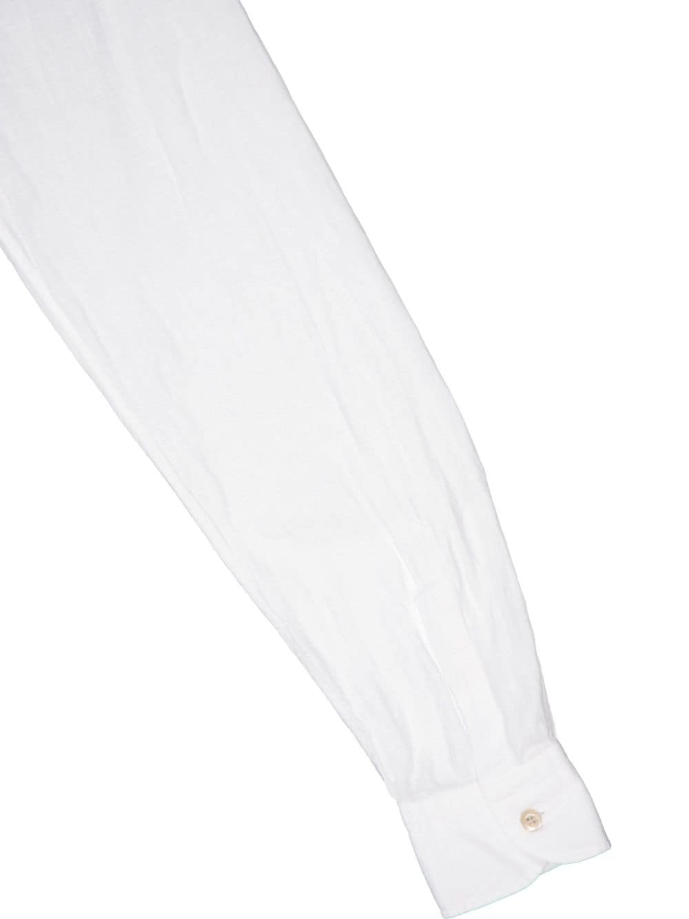 Shop Boglioli Long-sleeve Linen Shirt In White