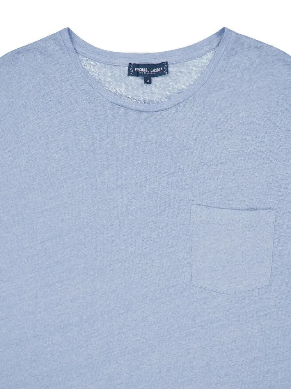 Frescobol Carioca T-shirt met opgestikte zak Blauw