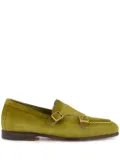 Santoni double-buckle monk shoes - Green