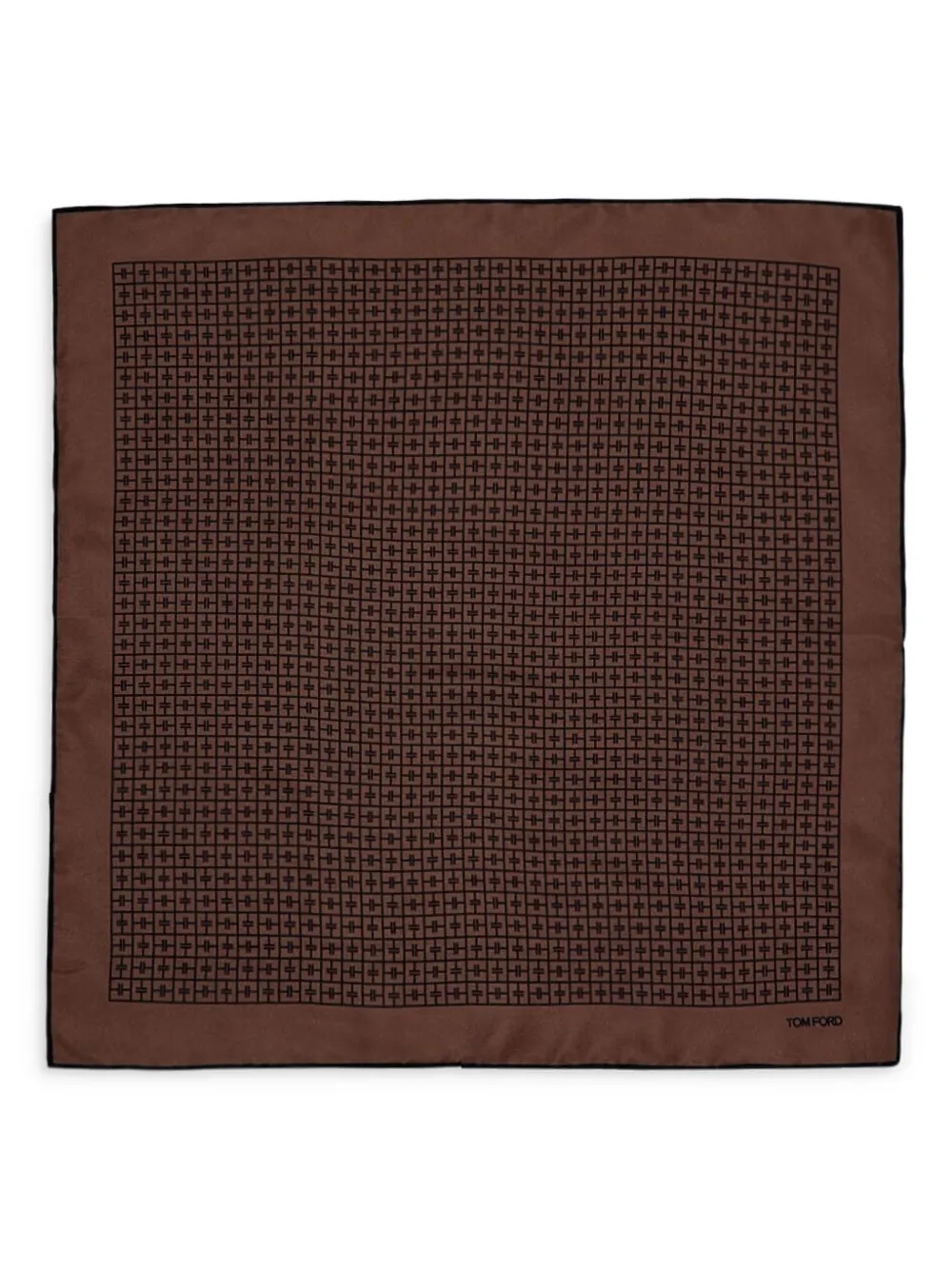 patterned silk pocket square