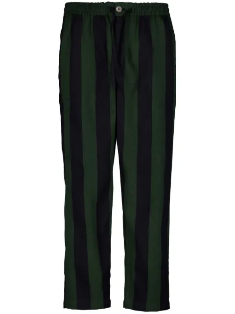 Marrakshi Life striped cotton trousers