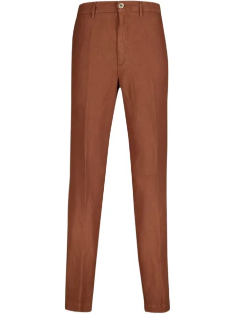 120% Lino pantalones con bolsillos
