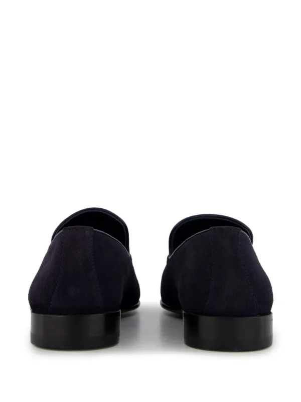 Manolo Blahnik Truro Crosta スエード ローファー | ブルー | FARFETCH JP