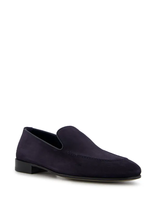Manolo Blahnik Truro Crosta スエード ローファー | ブルー | FARFETCH JP