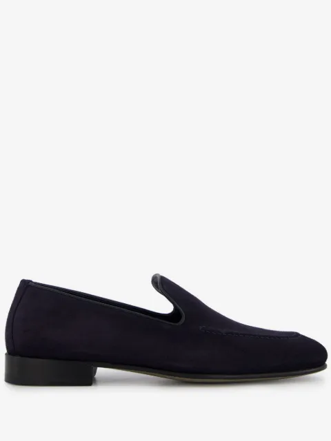 Manolo Blahnik Truro crosta suede loafers