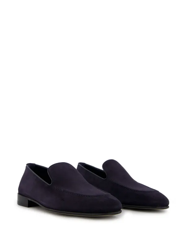 Manolo Blahnik Truro Crosta スエード ローファー | ブルー | FARFETCH JP