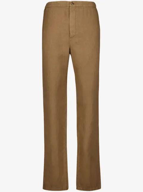 Boglioli straight-leg linen trousers