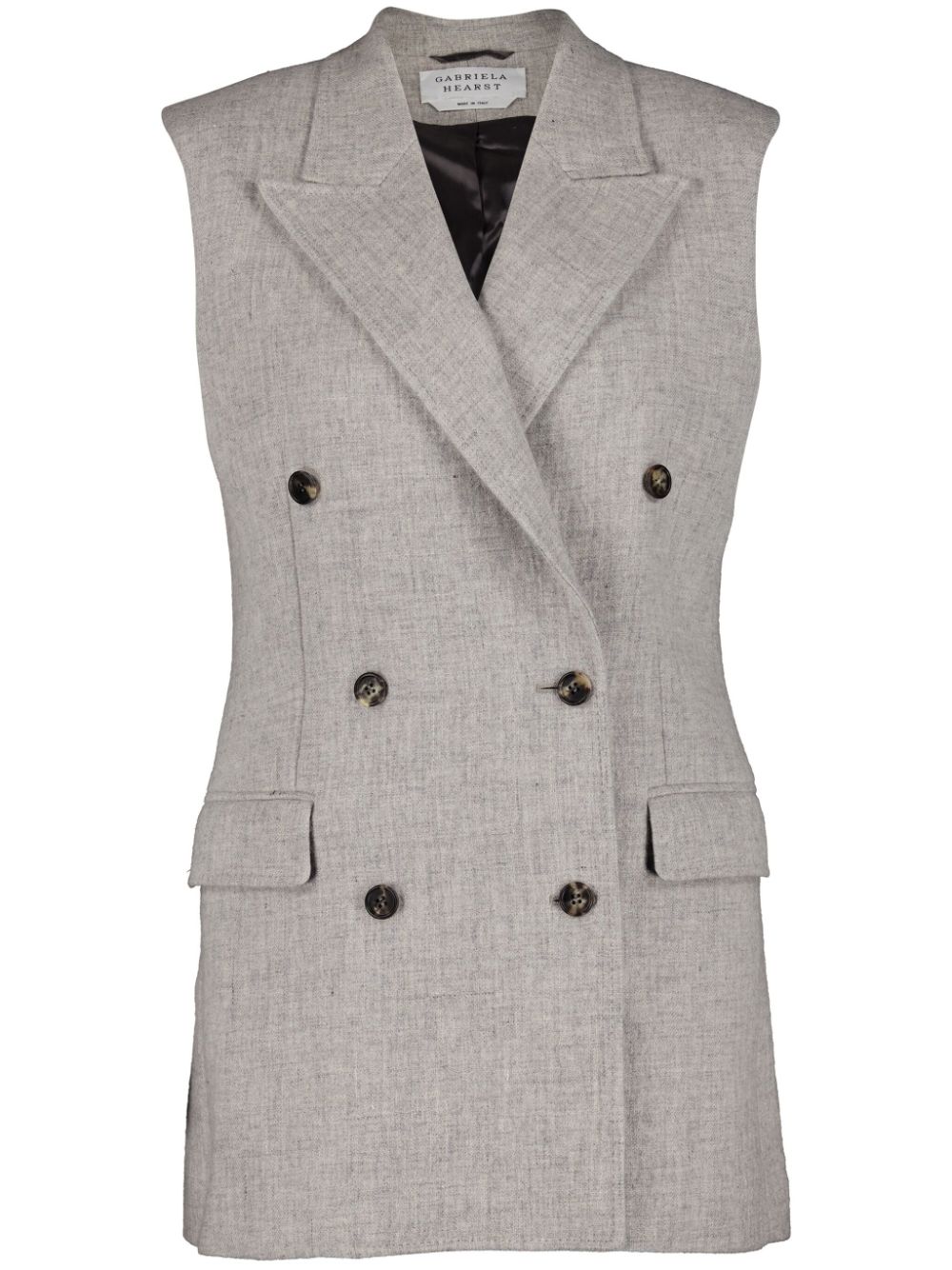 Gabriela Hearst Gilet met dubbele rij knopen Grijs