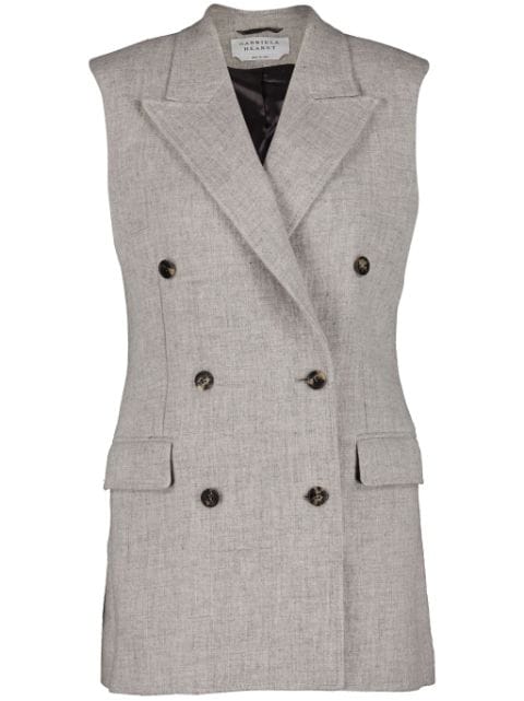 Gabriela Hearst Mayte double-breasted waistcoat