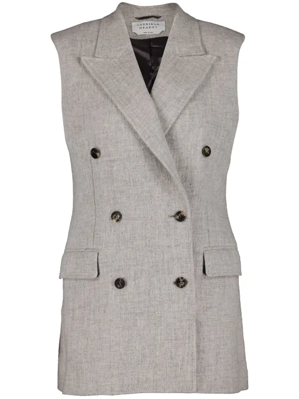 ベスト・ジレ GABRIELA HEARST Gabriela Hearst Mayte Vest Gabriela Hearst Mayte double-breasted Vest | Black | FARFETCH GE