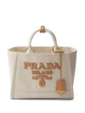 Prada large canvas tote bag - Neutrals