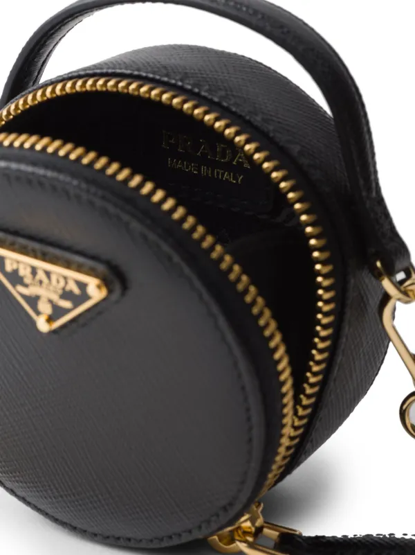 Prada サフィアーノレザー ミニバッグ | ブラック | FARFETCH JP