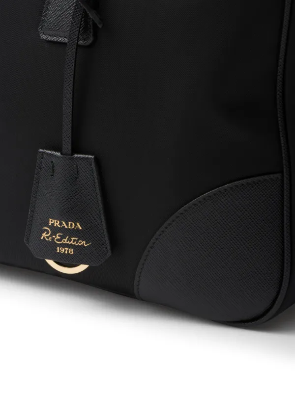 Prada Large Re-Edition 1978 Tote Bag | Black | FARFETCH