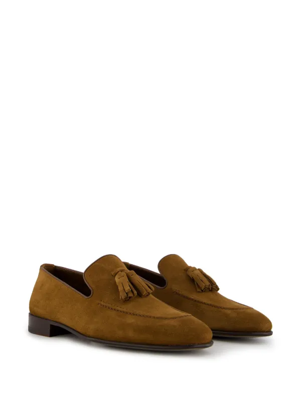 Manolo Blahnik Chester スエードローファー | ブラウン | FARFETCH JP
