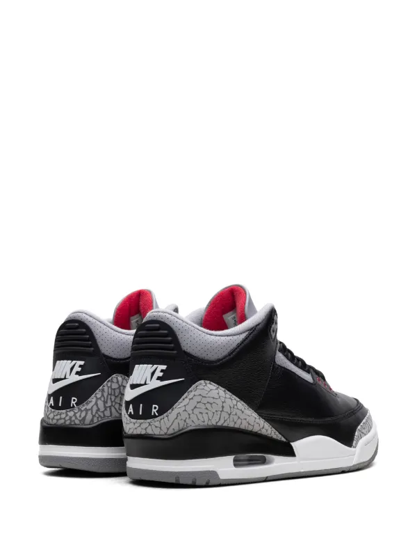 Jordan Air Jordan 3 Black Cement Sneakers Schwarz FARFETCH DE