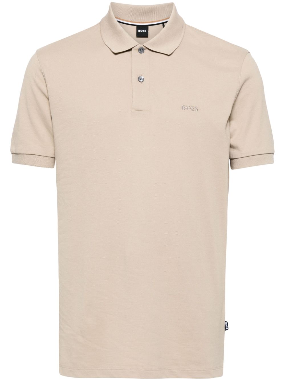 BOSS Katoenen poloshirt Bruin