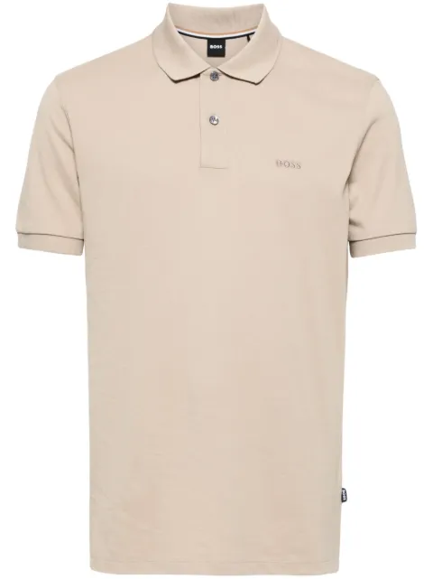 BOSS cotton-piqué polo shirt