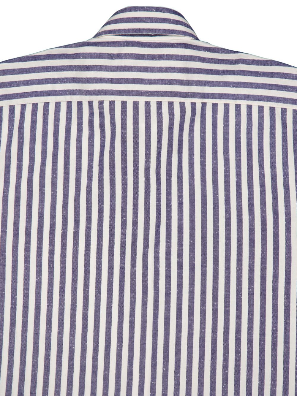 Shop Frescobol Carioca Striped Cotton Shirt In Blue