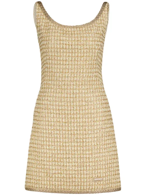 Robe courte à patch logo - Miu Miu - Modalova