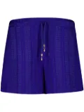 Zeus+Dione Paxi drawstring-waist textured shorts - Blue