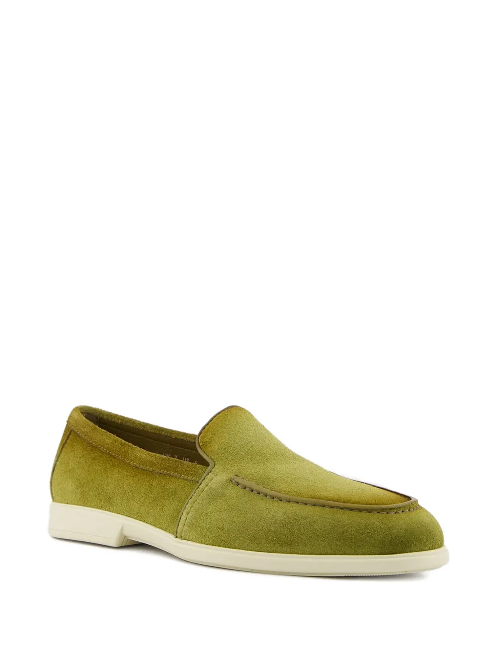 Santoni Malibu leren loafers met ronde neus - Groen