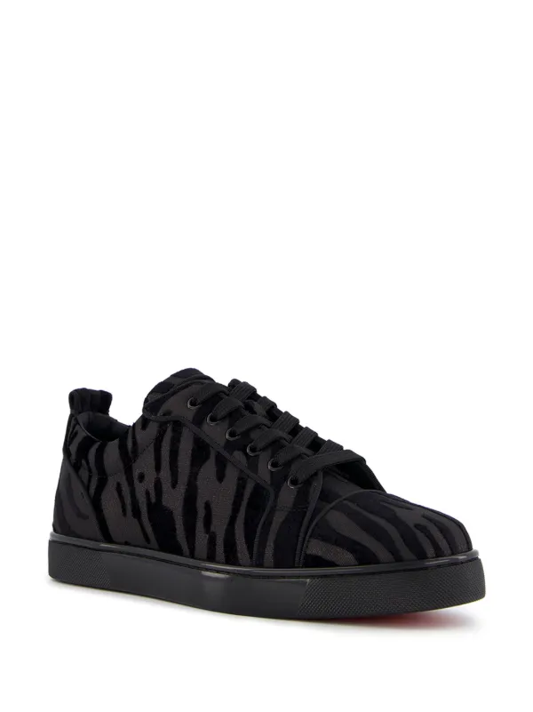 【送料&関税込】Christian Louboutin Louis Junior Low-top Sne Christian Louboutin Louis Junior low-top Sneakers | Black