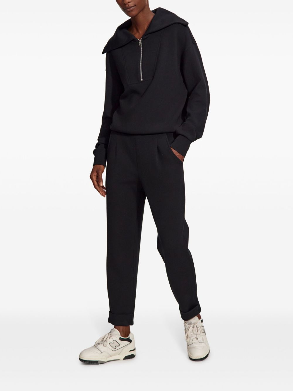 Varley The Rolled pleated track pants - Zwart