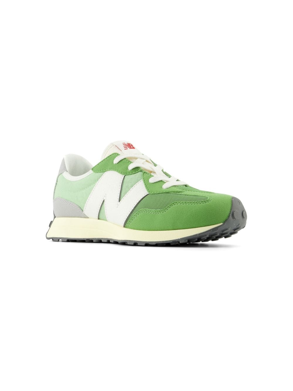 New Balance Kids 327 panelled suede sneakers - Groen