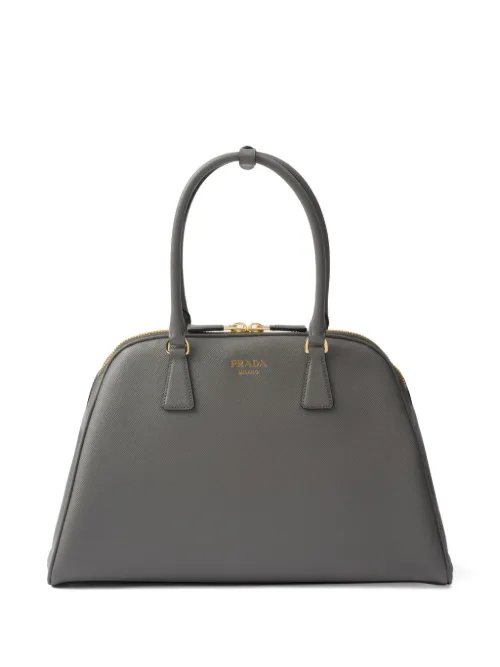 Grand sac à main en cuir Saffiano - Prada - Modalova
