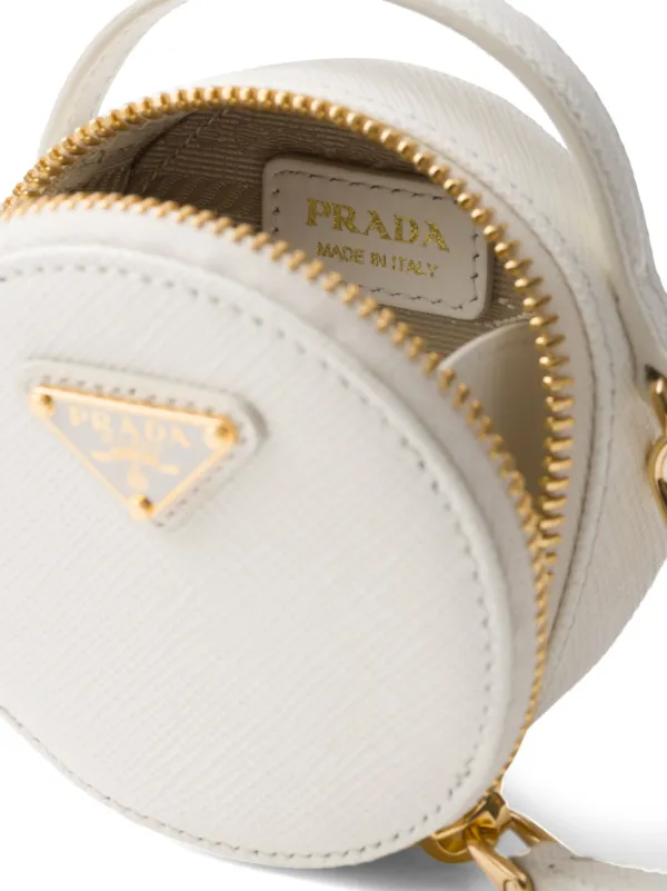 Prada round coin purse sale